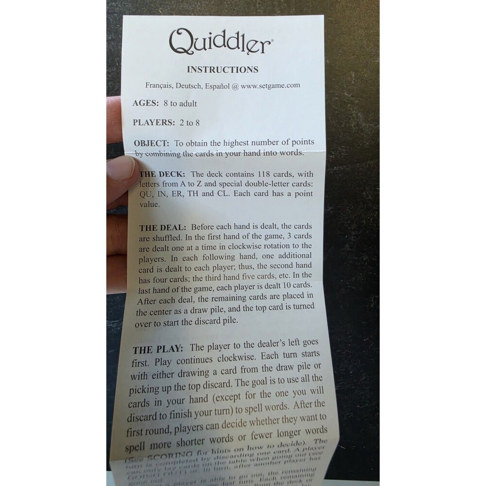 Quiddler Word Game USED - Picture 7 of 11